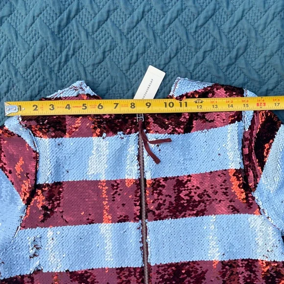 Maeve Brown and Blue Sequin Dress Anthropologie - Picture 8 of 8